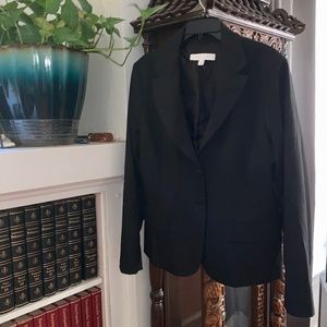 Nice New York & Company Pinstripe Stretch Blazer Suit Jacket,  Size 14